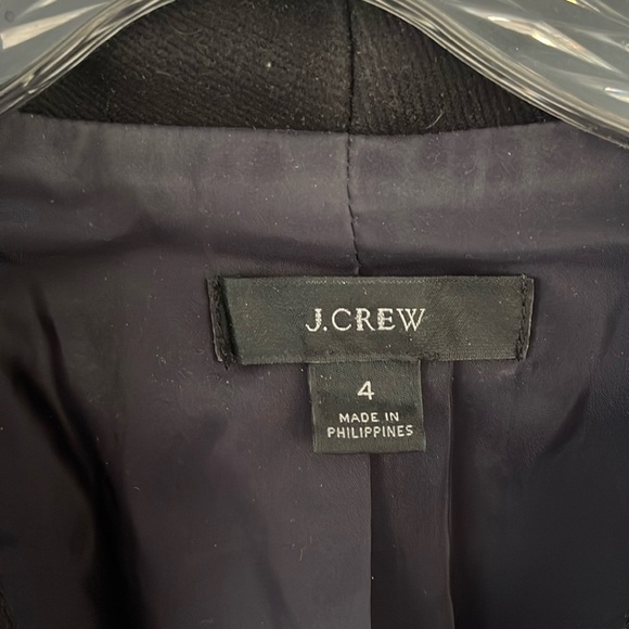 Black J. Crew blazer, size 4. Like new. - Picture 2 of 2